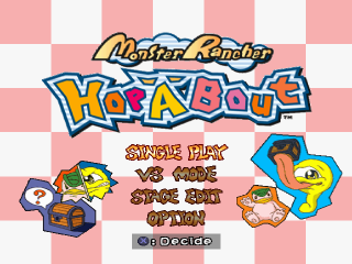 Monster Rancher title screen for Playstation